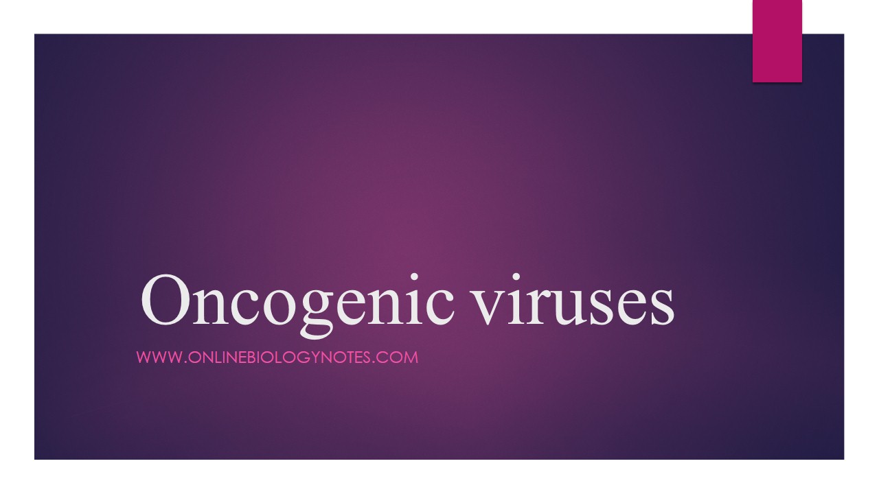 Oncogenic viruses