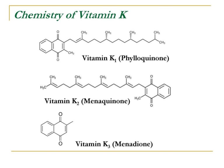 Vitamin K: Structure, Properties, Biological roles and Deficiency ...