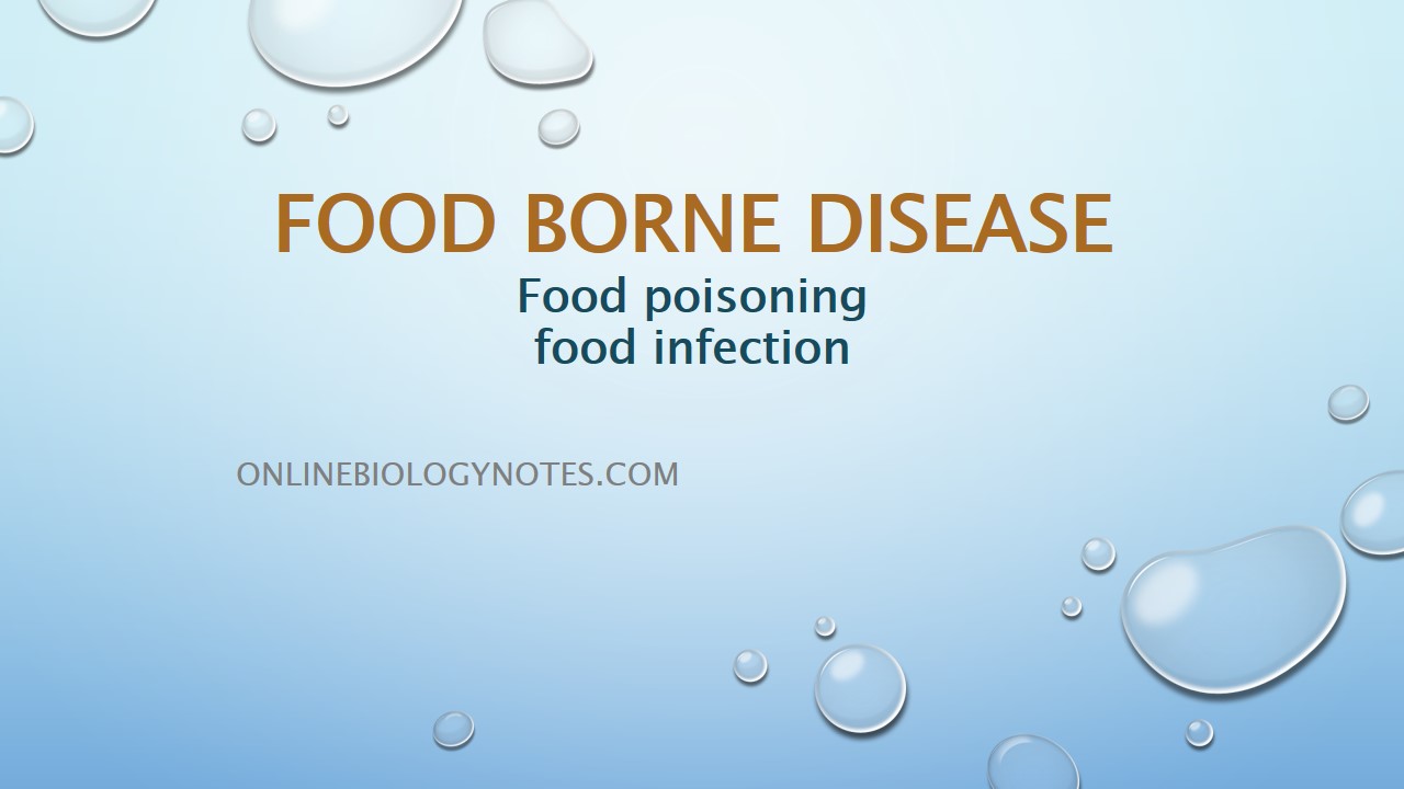 Food Borne Disease Food Poisoning And Food Infection With Example Online Biology Notes